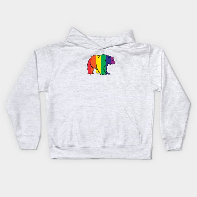 Gay Pride Shirt. Pride March LGBTQ T Shirt. Cool Gay Bear Kids Hoodie by teemaniac